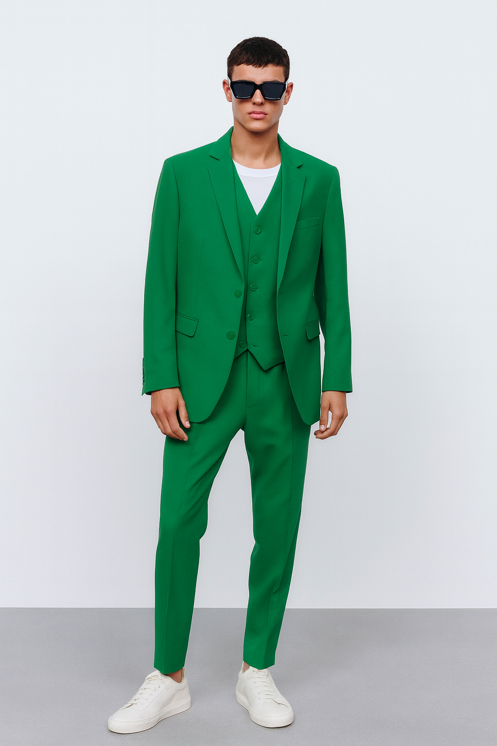 Emerald Green Three-Piece Suit