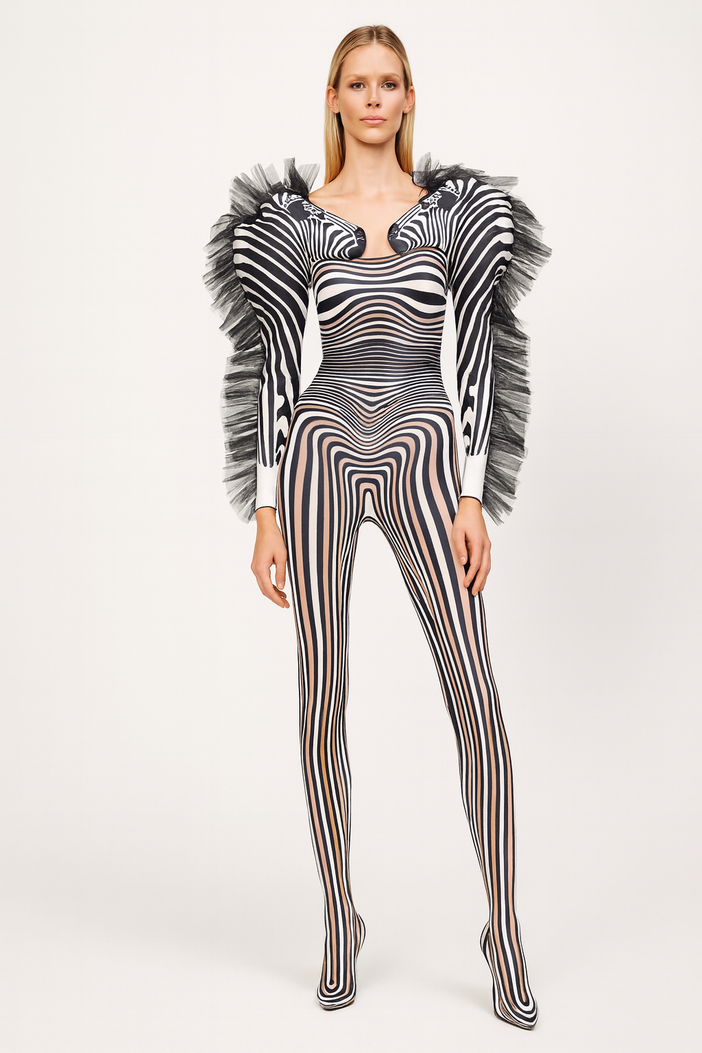 Optic Illusion Couture Jumpsuit