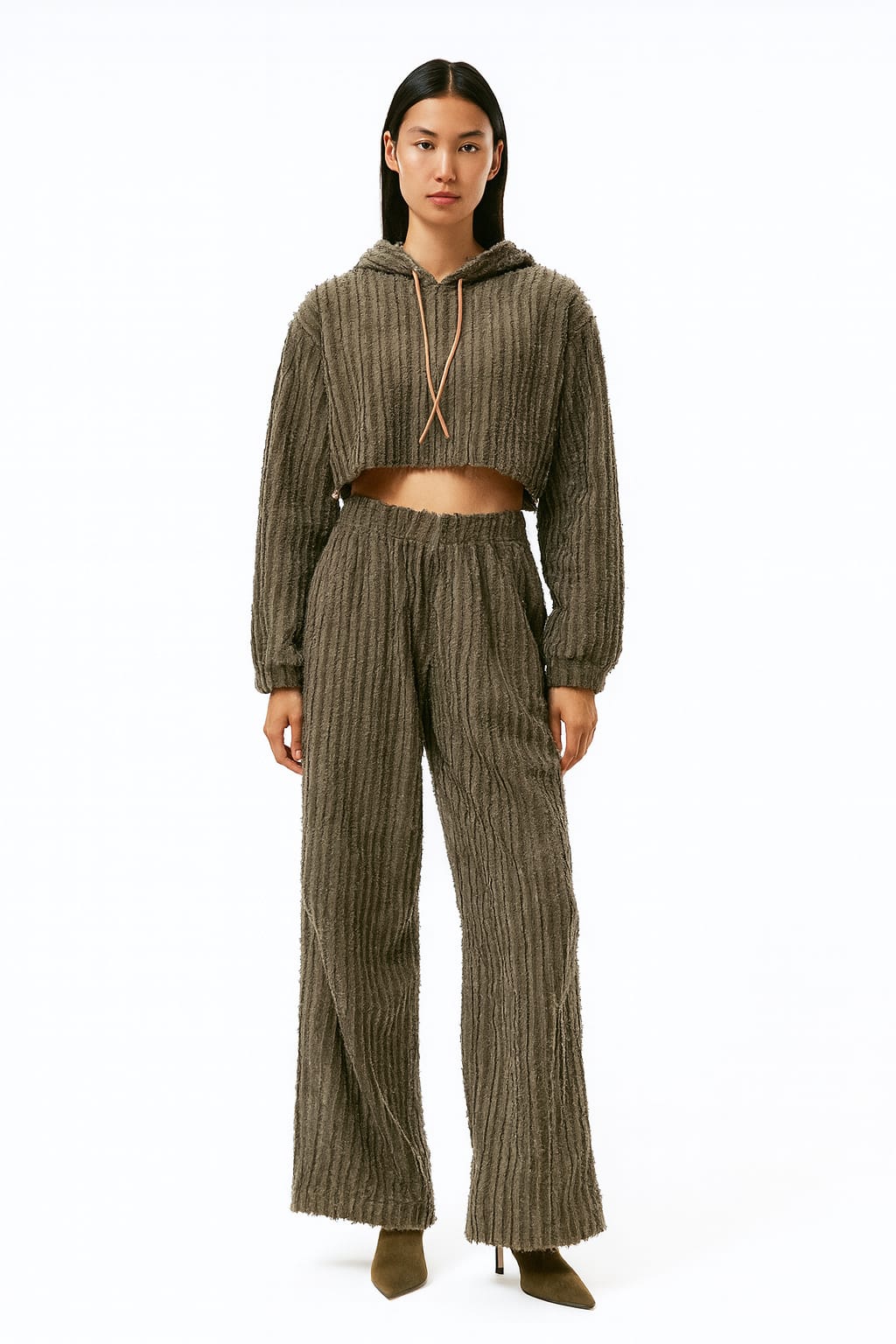 Olive Textured Lounge Set