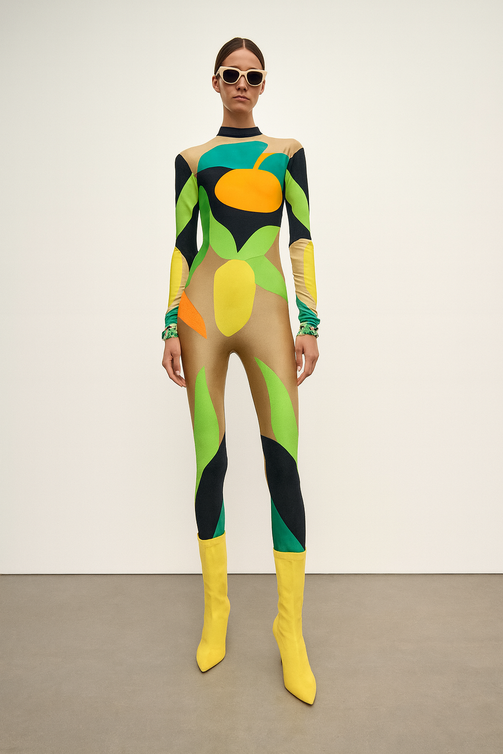 Tropical Mirage Abstract Jumpsuit