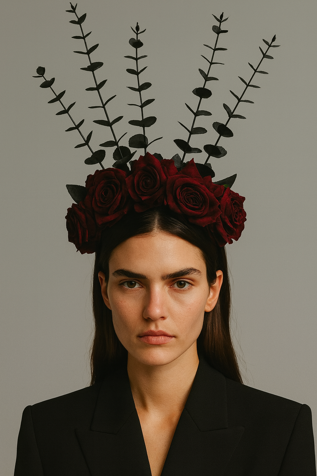 Gothic Rose Crown Headpiece