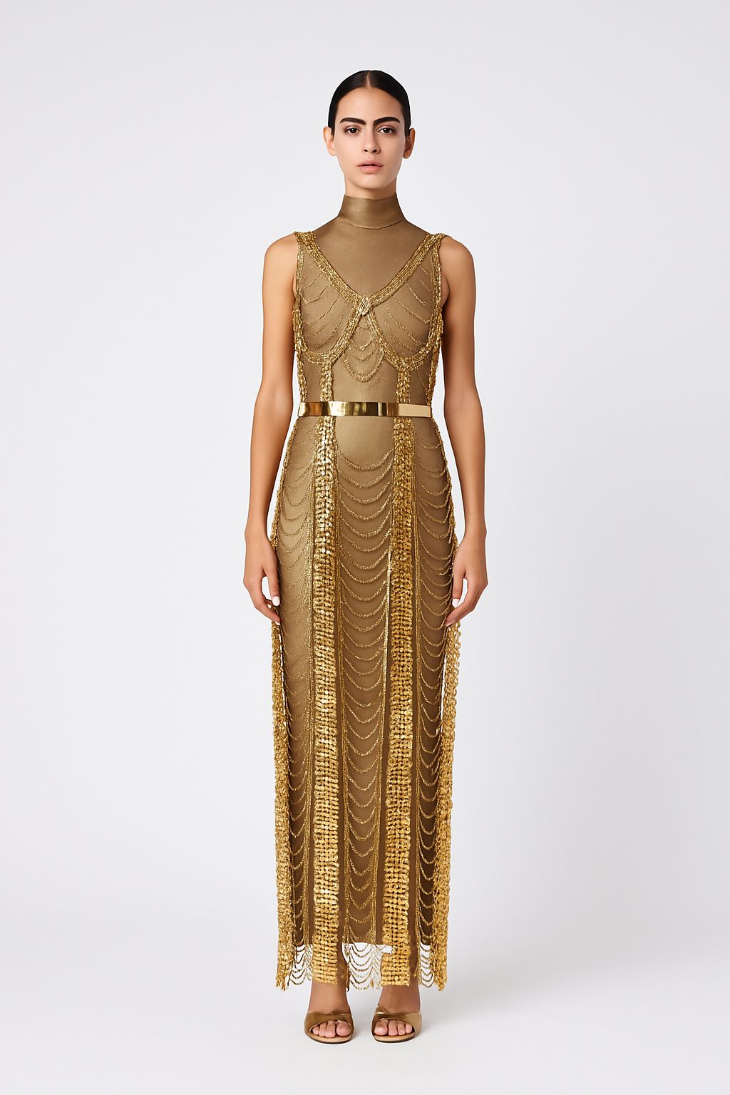 Golden Chain Luxe Gown