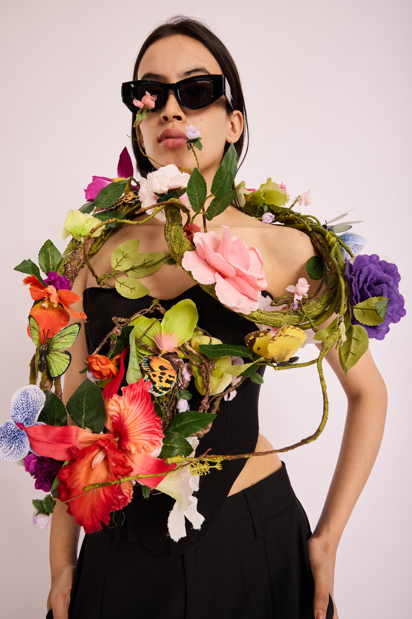Floral Fantasy Sculpted Shoulder Bolero
