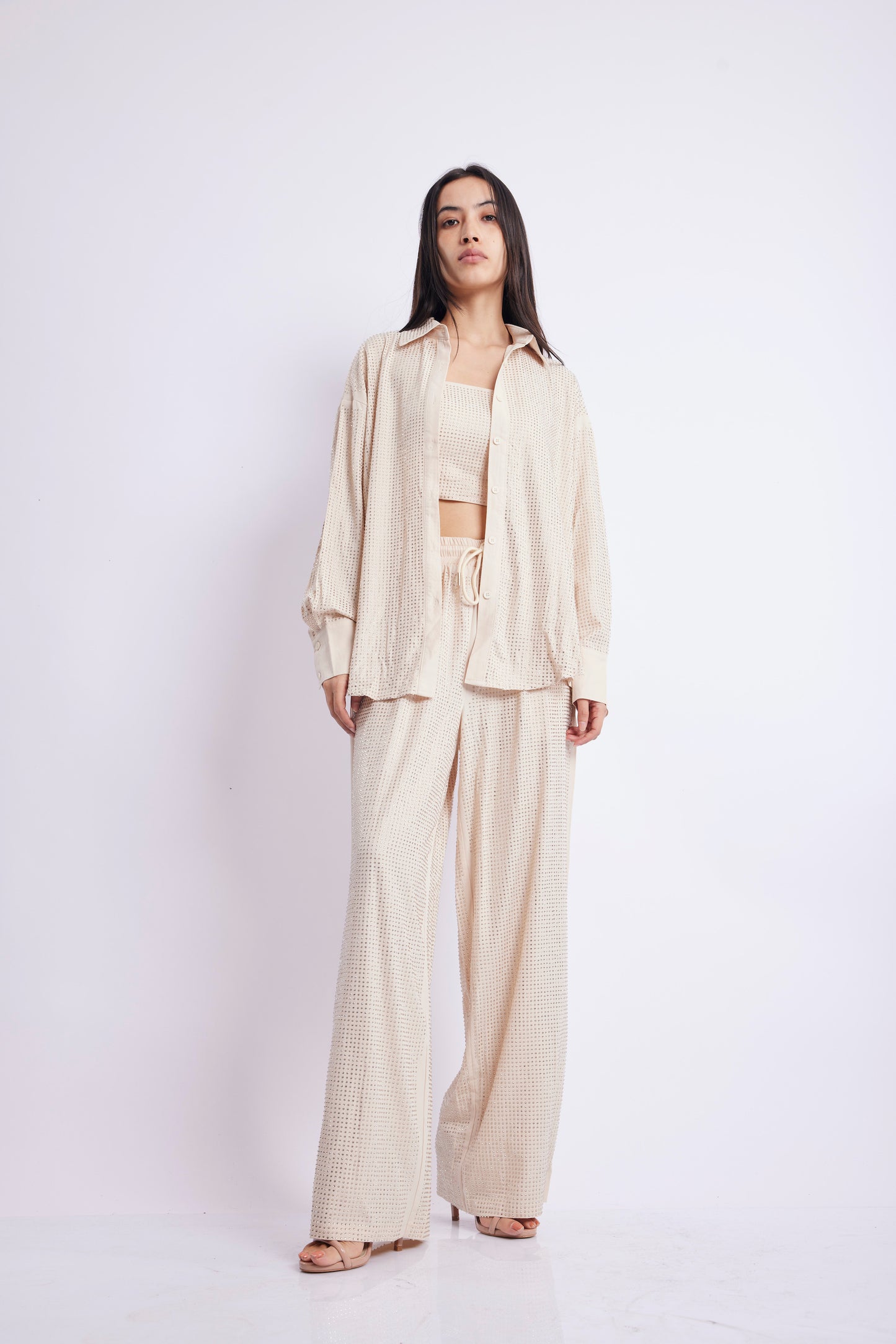 BIEGE CASUAL SHIRT SET