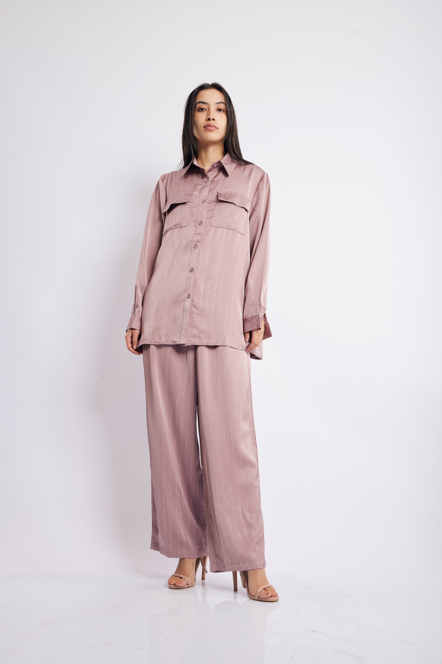 MUAVE CASUAL SHIRT SET