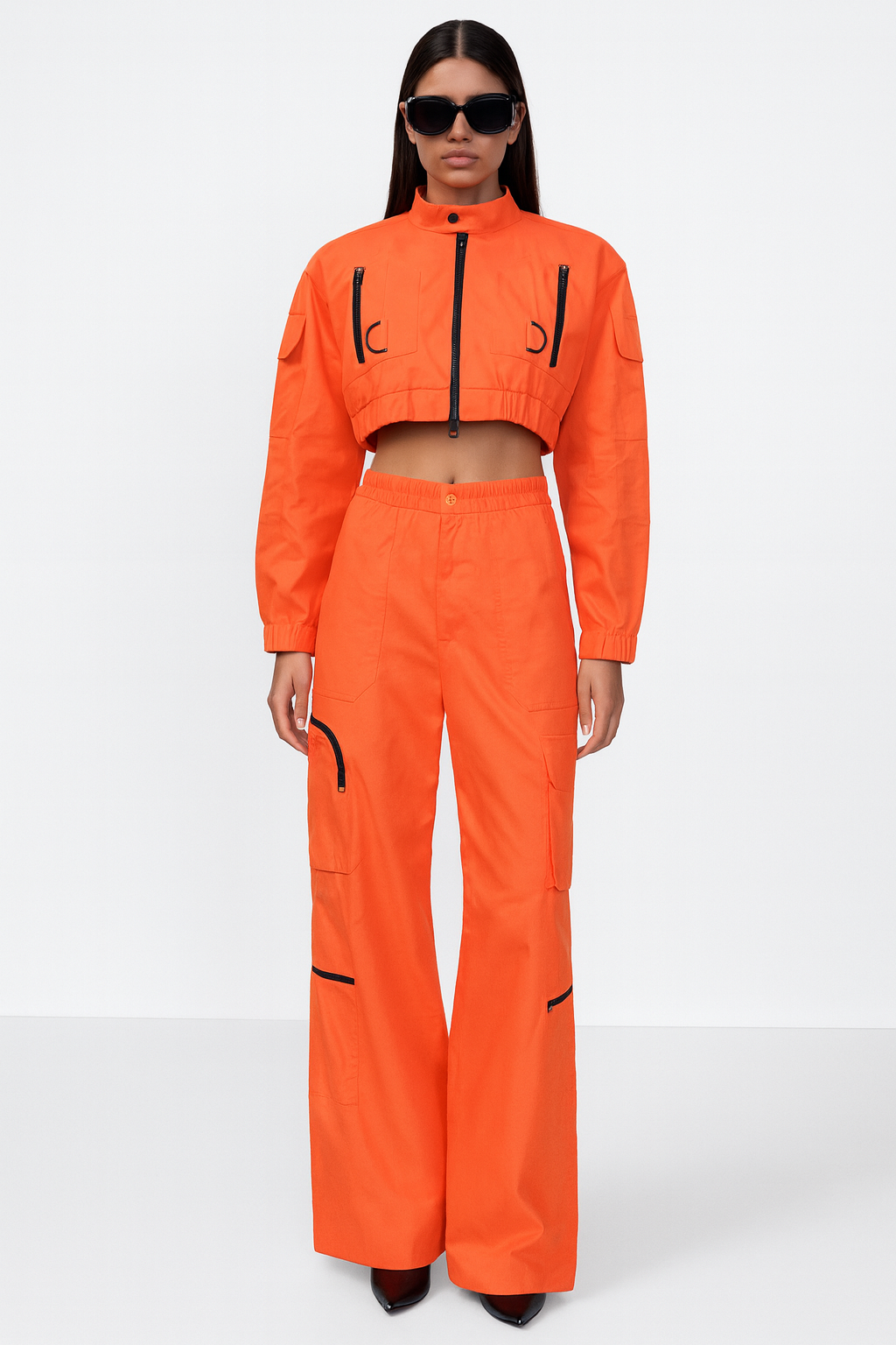Flame Orange Utility Co-ord Set