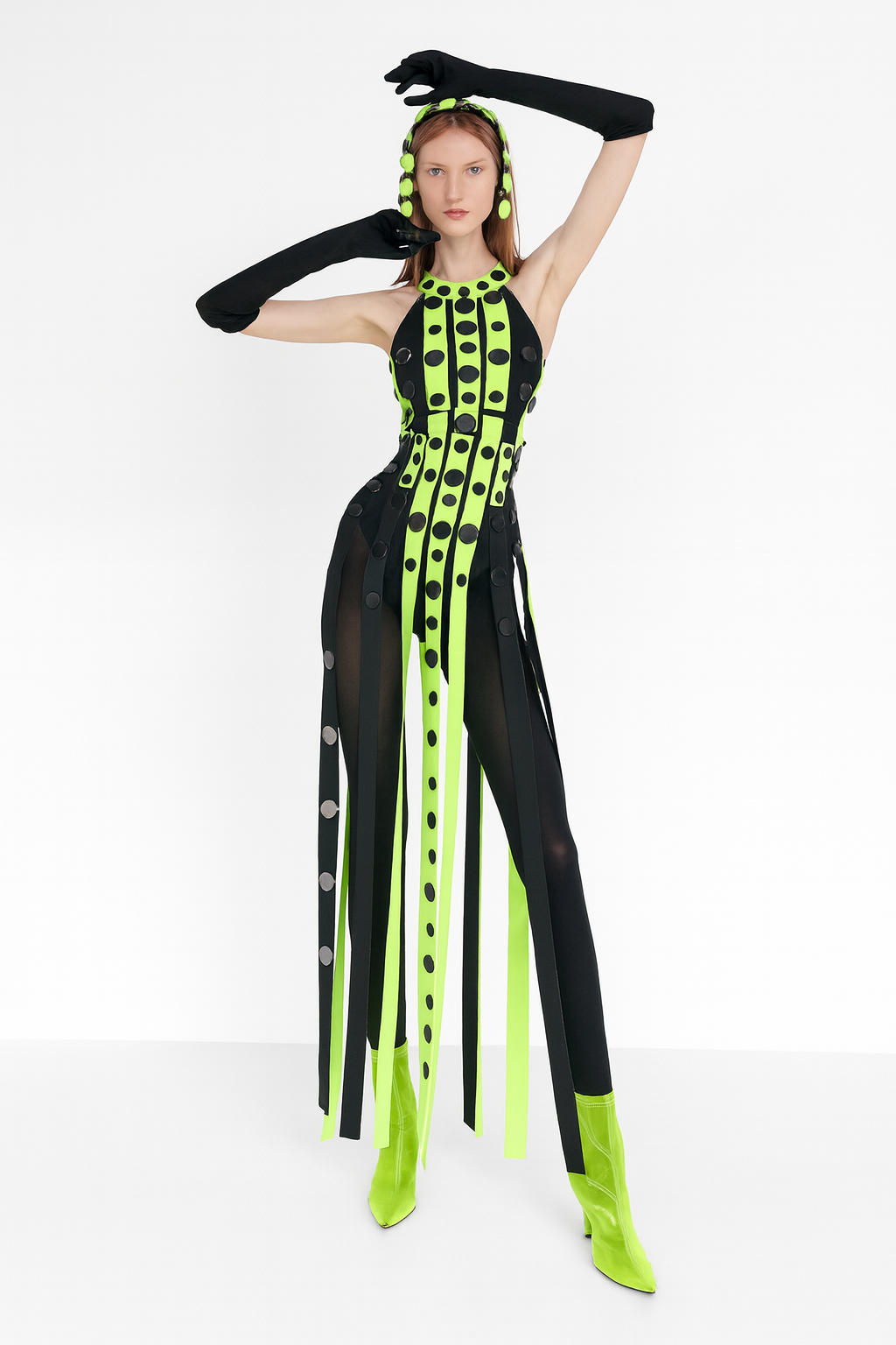 Neon Nexus Cutout Strapped Jumpsuit