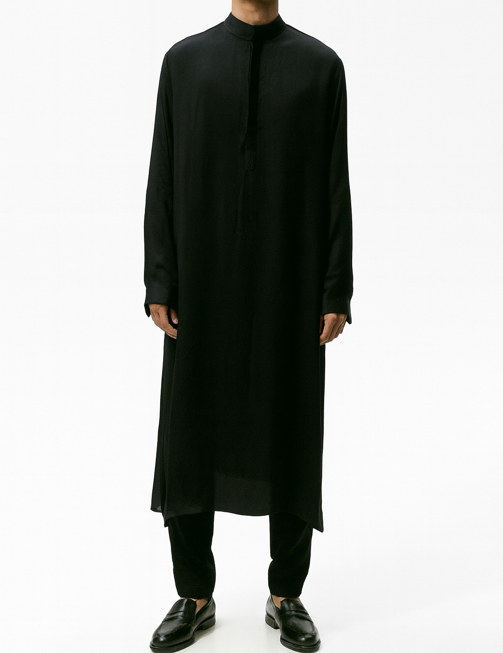 Classic Black Minimal Kurta