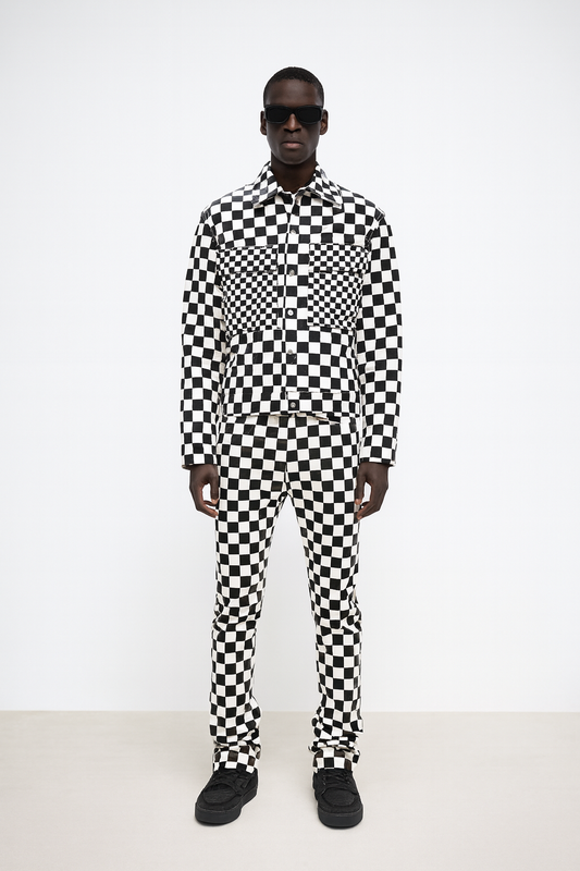 Checkered Mono Streetwear Coordset
