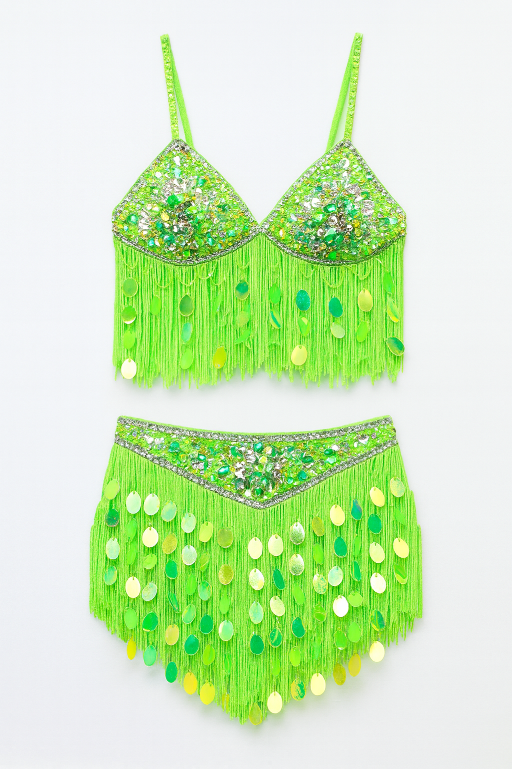 Neon Glam Fringe Set