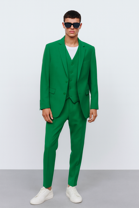 Emerald Green Three-Piece Suit