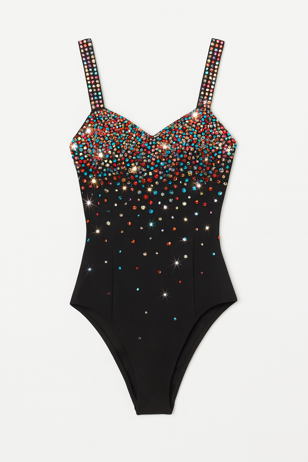 Cosmic Crystal Embellished Bodysuit
