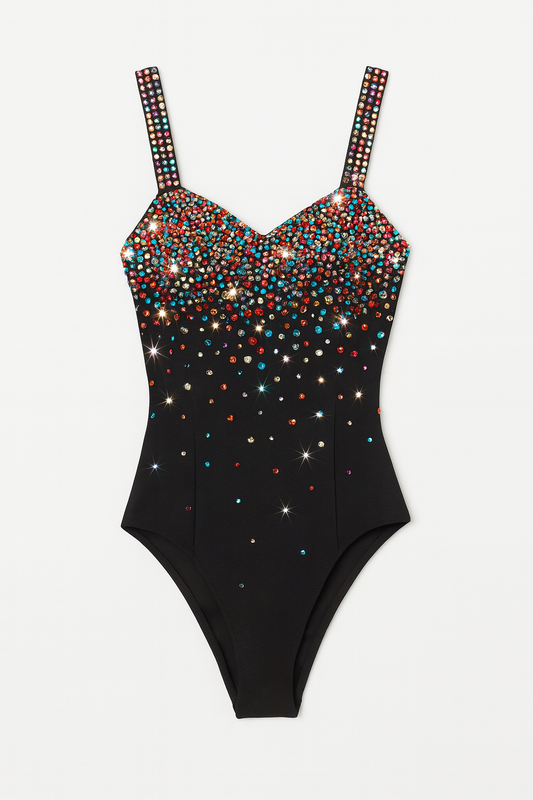 Cosmic Crystal Embellished Bodysuit