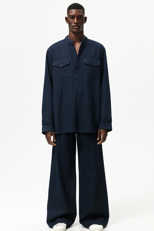 Midnight Navy Relaxed Utility Co-Ord Set