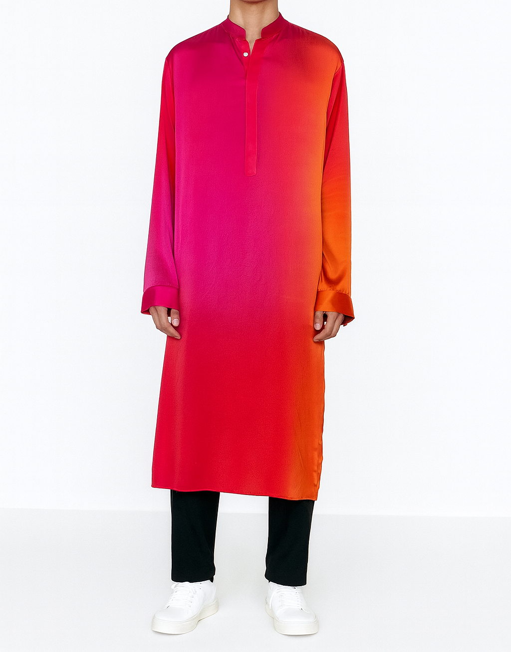 Sunset Ombre Silk-Blend Kurta