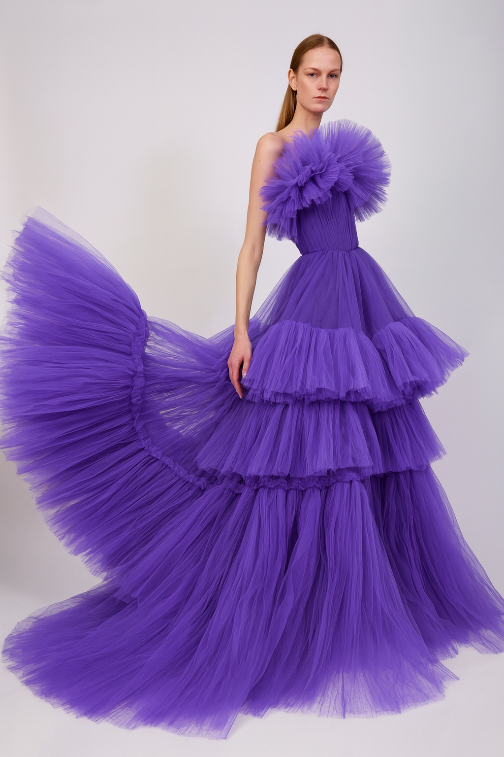 Violet Reverie Tulle Gown