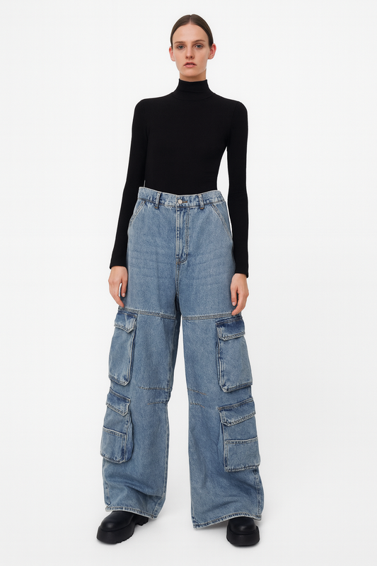Oversized Utility Cargo Jeans