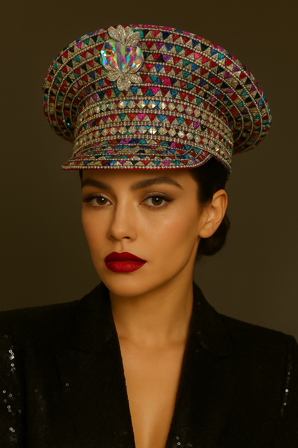 Crystal Prism Military Cap