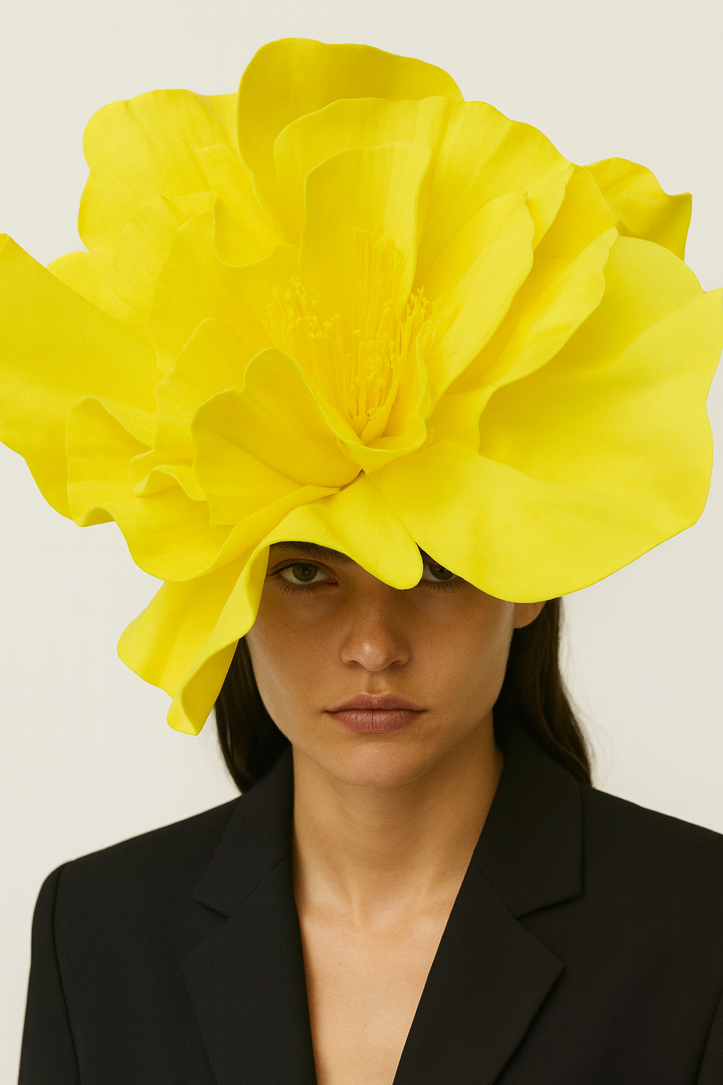 Oversized Yellow Bloom Headpiece