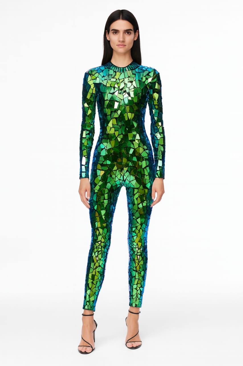 Emerald Mirage Mirror Jumpsuit
