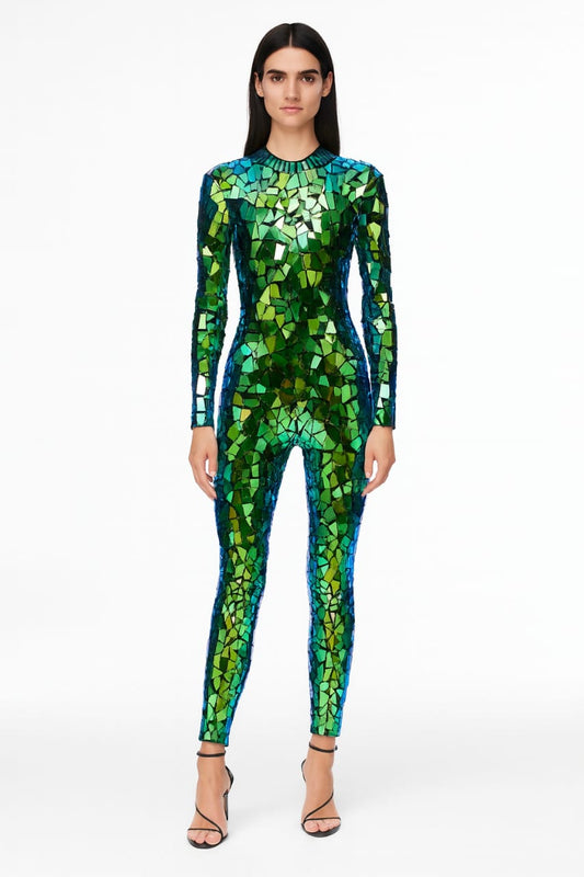 Emerald Mirage Mirror Jumpsuit