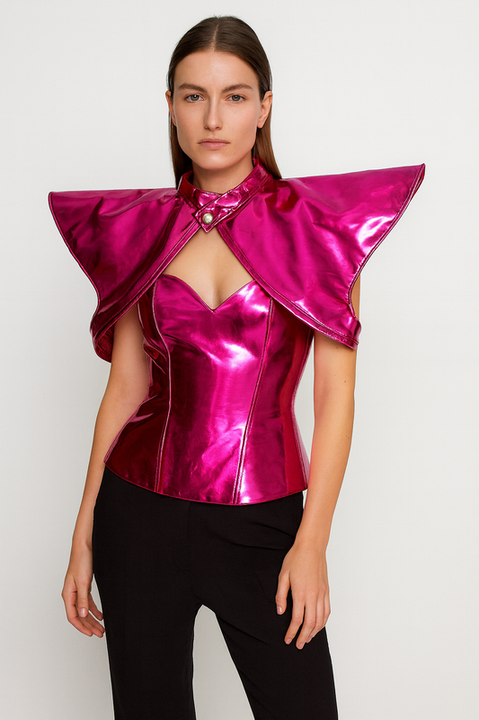 Fuchsia Power Shoulder Pads