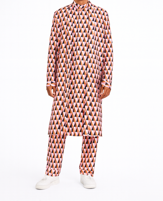 Geometric Multi-Tone Indo-Western Set