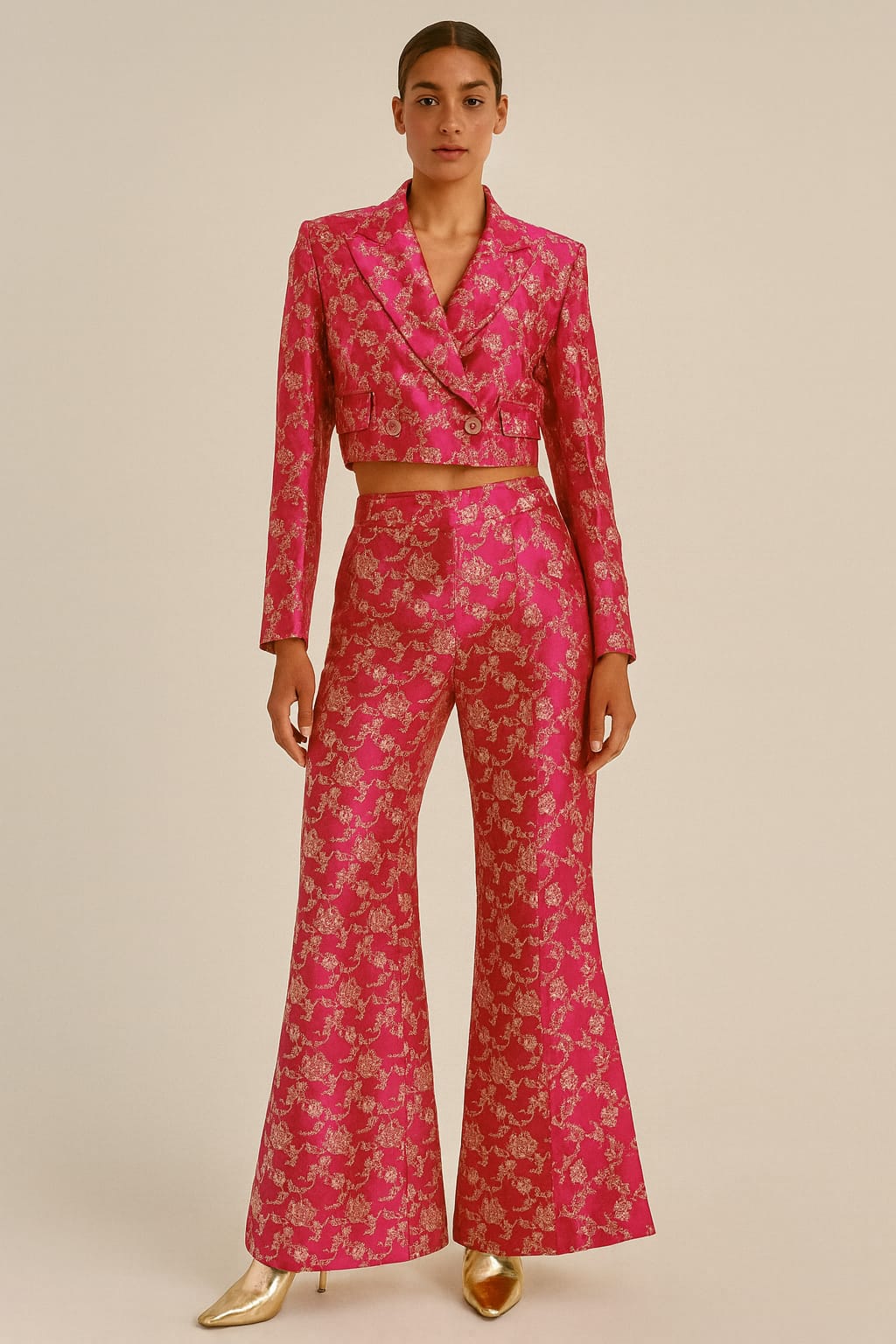 Fuchsia Brocade Power Set