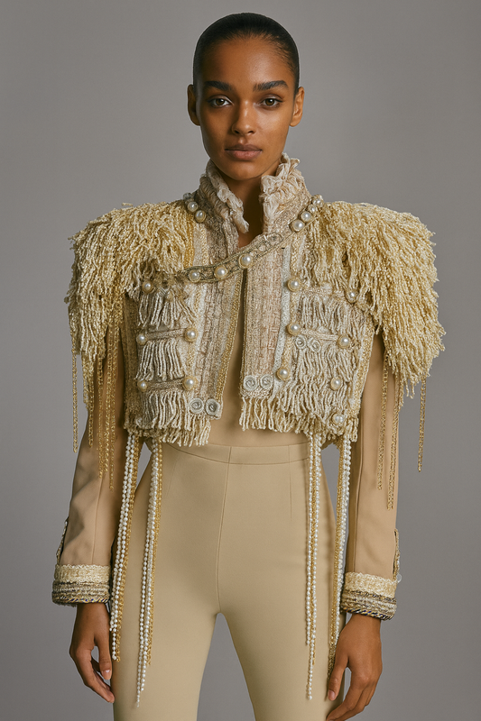 Biege military jacket