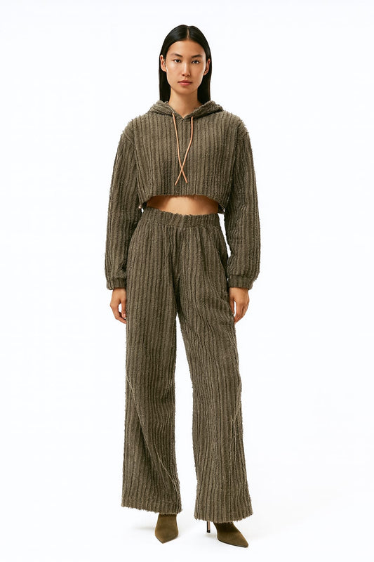 Olive Textured Lounge Set
