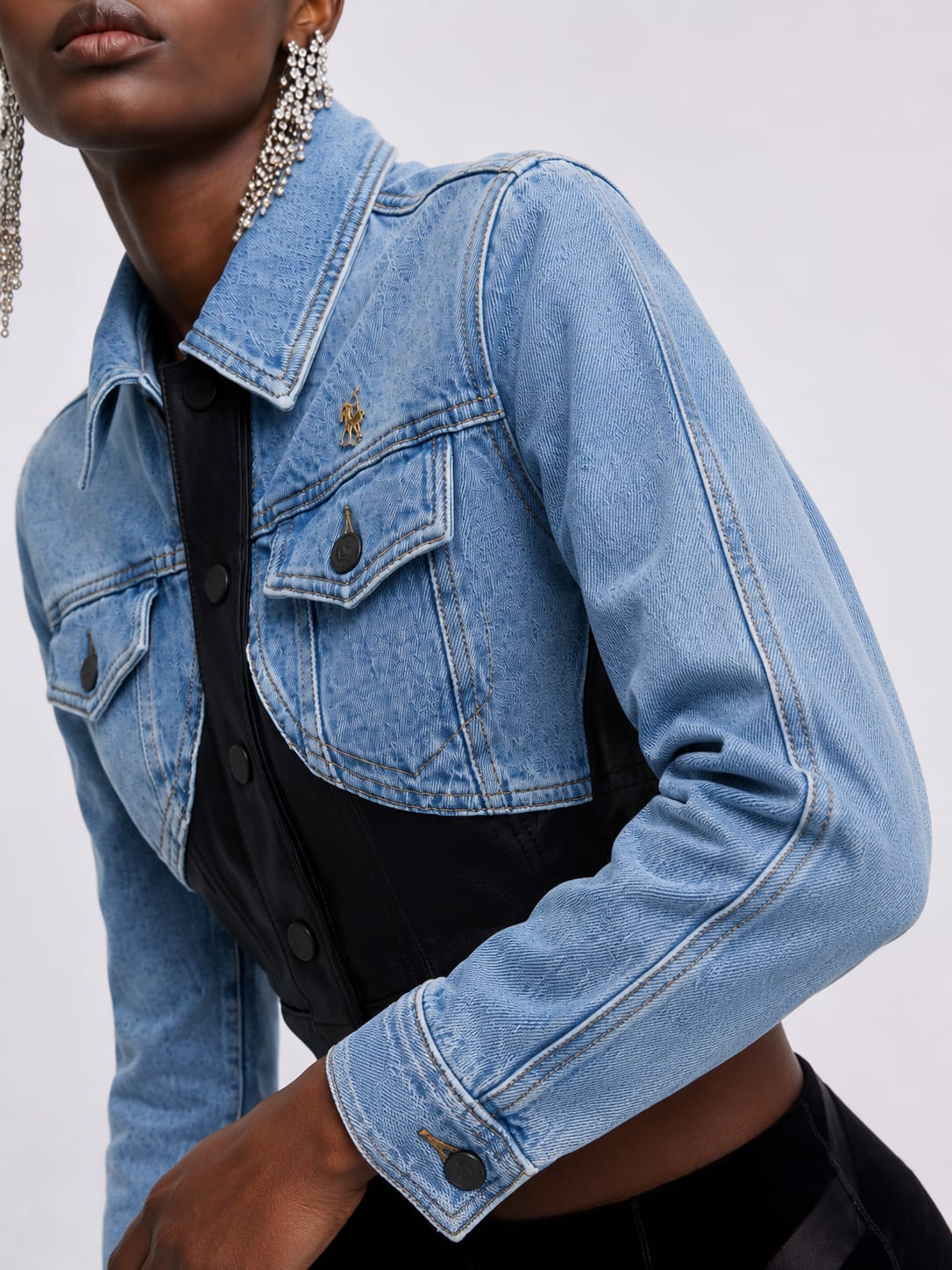 Hybrid Corset Denim Jacket