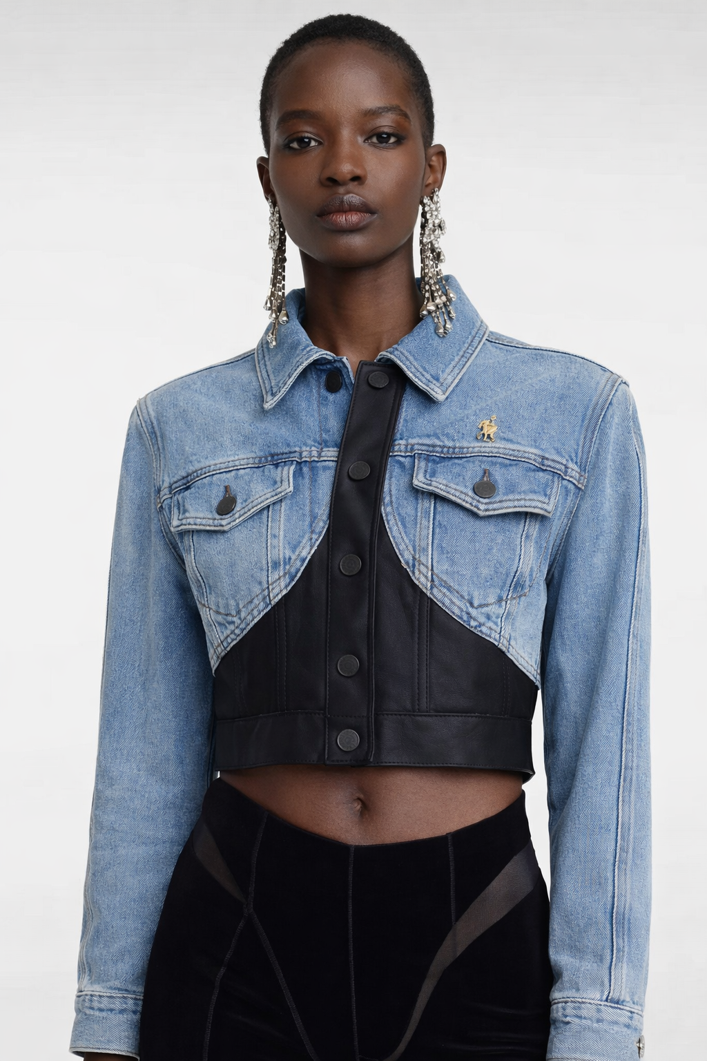Hybrid Corset Denim Jacket