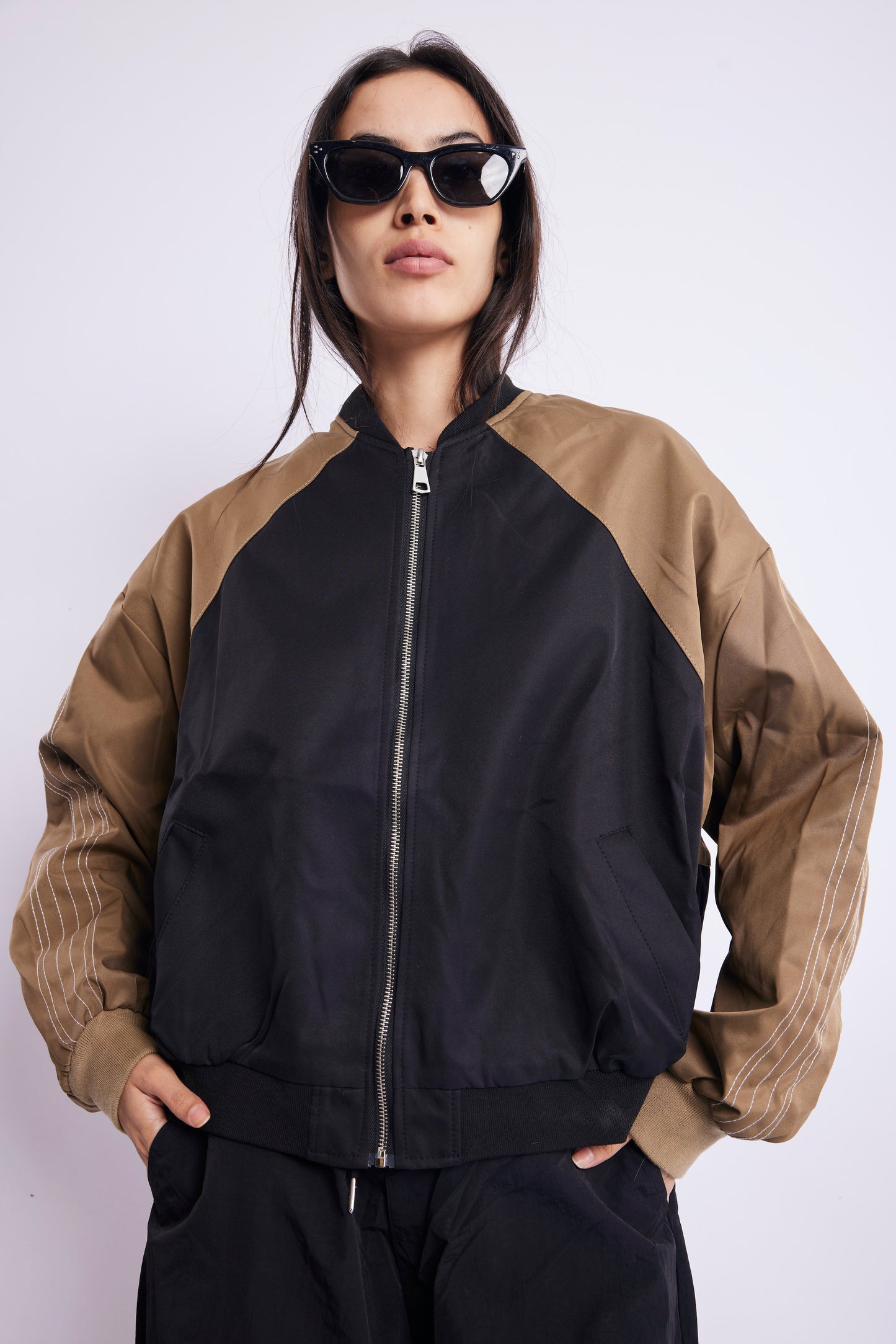 TAN NAVY CASUAL JACKET