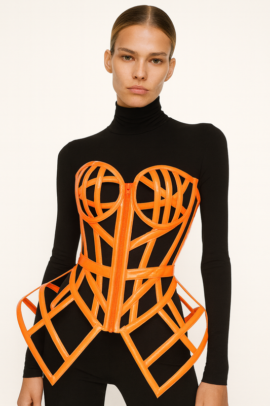 Neon Cage Corset