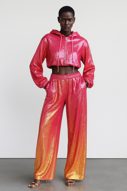 Sunset Sequin Ombre Co-ord Set