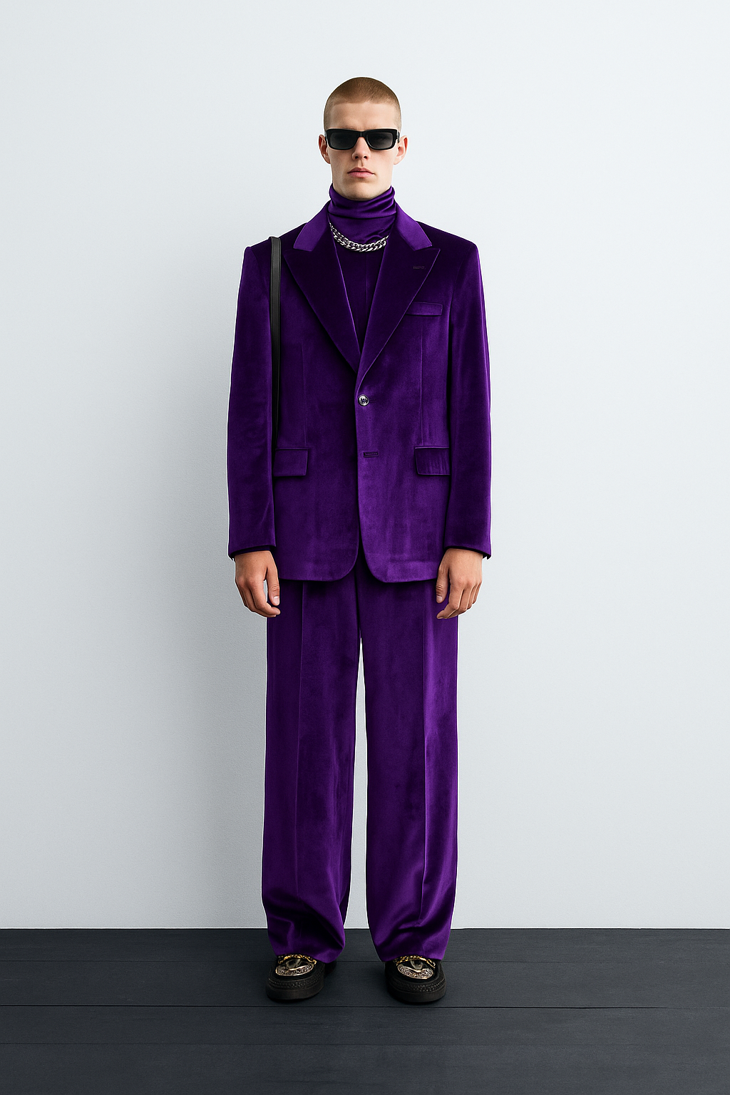Royal Purple Velvet Suit