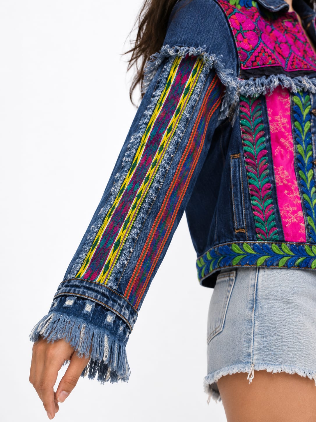 Boho denim jacket