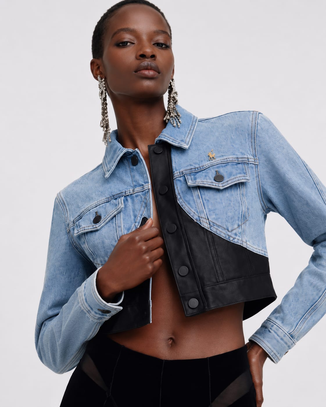 Hybrid Corset Denim Jacket