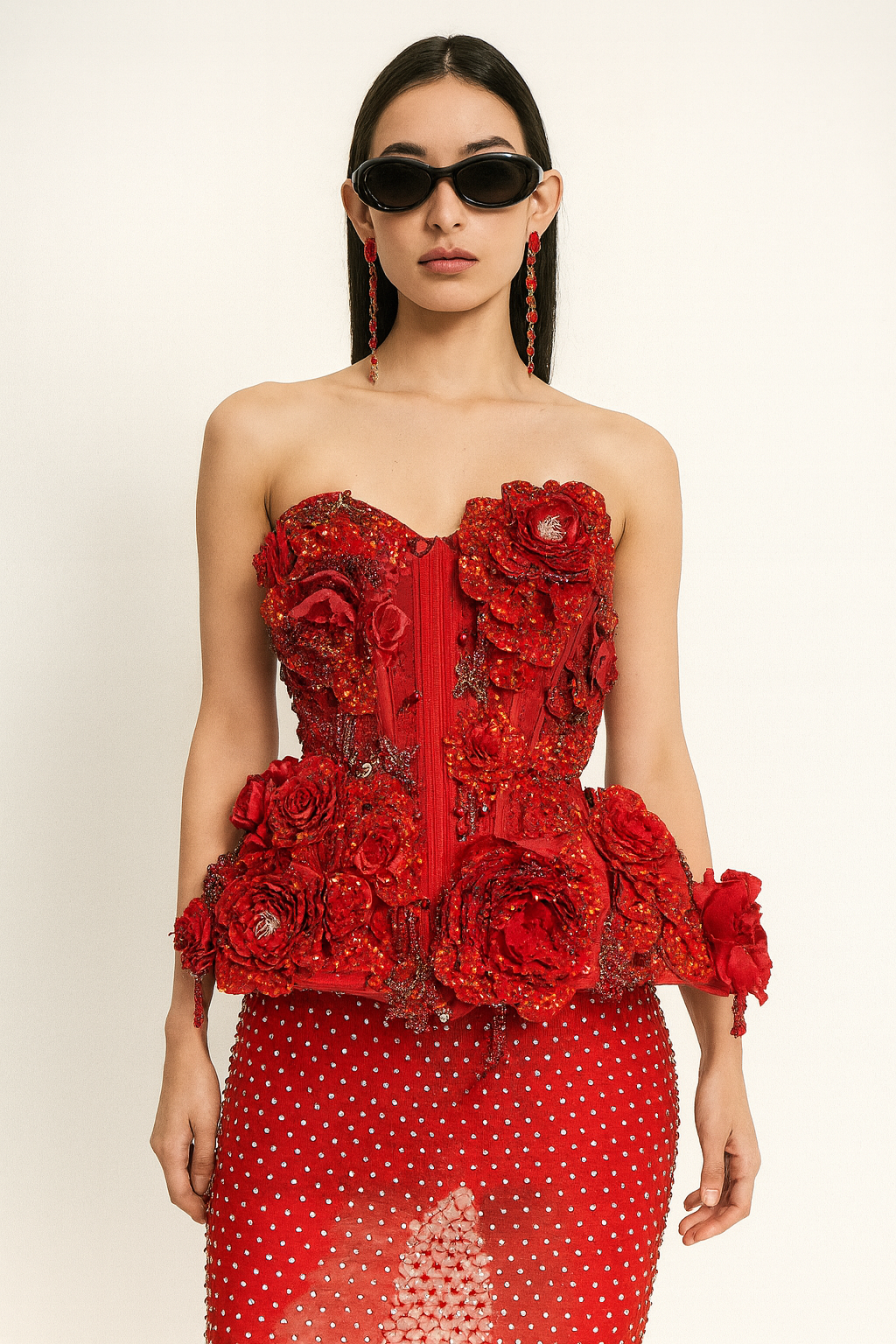 Crimson Bloom Corset