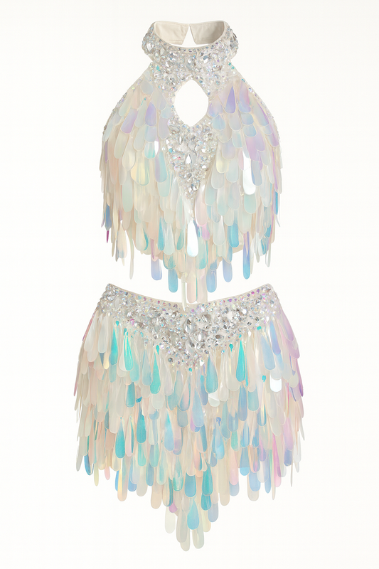 Iridescent Crystal Sequin Set