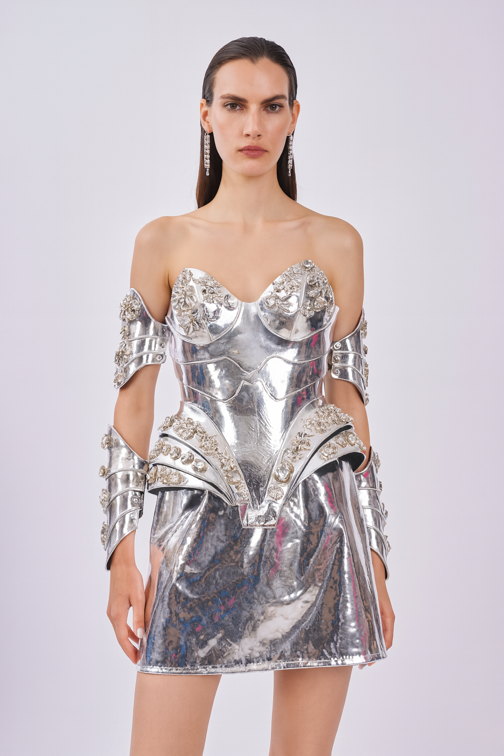 Silver Warrior Corset