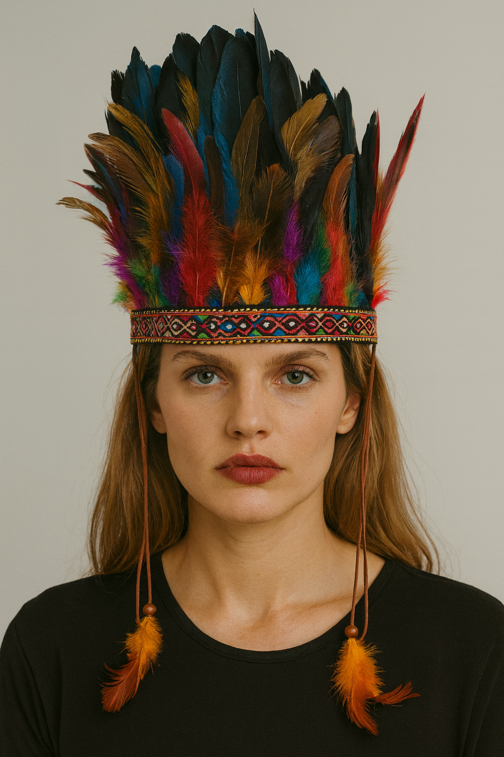 Vibrant Feather Headdress