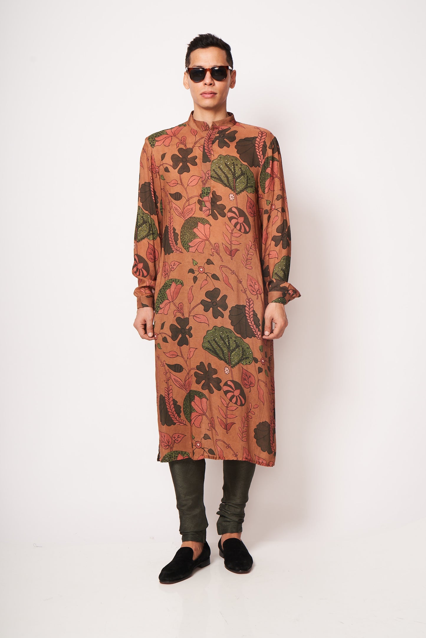 Earthy Floral Printed Kurta