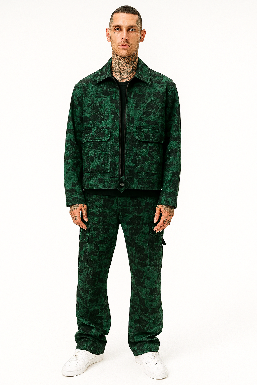 Emerald Camo Textured Co-ord Set
