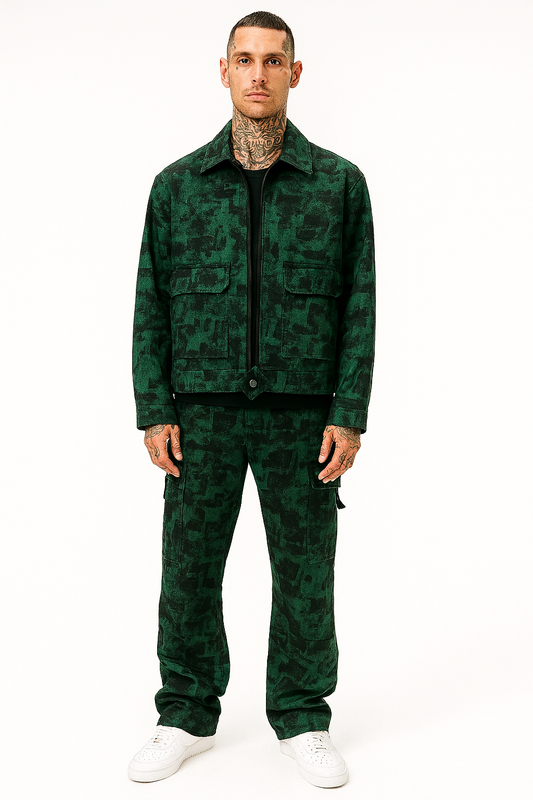 Emerald Camo Textured Co-ord Set