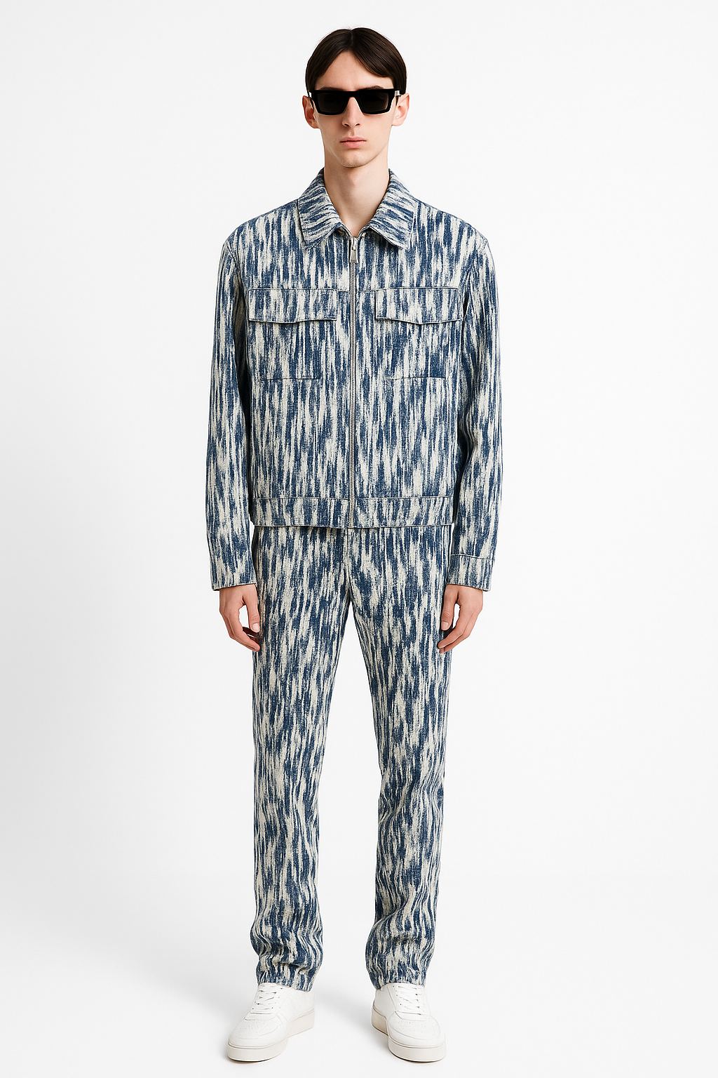 Indigo Ikat Denim Co-ord Set